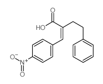 2-[(4-nitrophenyl)methylidene]-4-phenyl-butanoic acid Structure