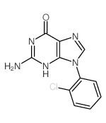6H-Purin-6-one,2-amino-9-(2-chlorophenyl)-1,9-dihydro- structure