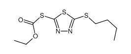 S-[5-(butylthio)-1,3,4-thiadiazol-2-yl] O-ethyl thiocarbonate结构式