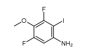 3,5-difluoro-2-iodo-4-methoxyaniline Structure