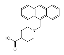 1-(9-ANTHRACENYLMETHYL)-PIPERIDINE-4-CARBOXYLIC ACID structure