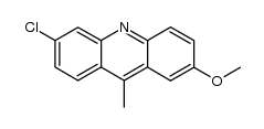 6-chloro-2-methoxy-9-methyl-acridine结构式