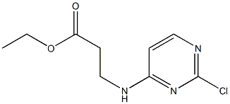 ethyl 3-(2-chloropyrimidin-4-ylamino)propanoate结构式