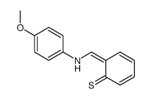 6-[(4-methoxyanilino)methylidene]cyclohexa-2,4-diene-1-thione Structure