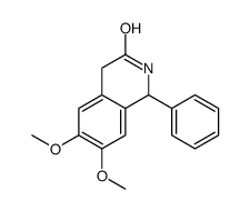 6,7-dimethoxy-1-phenyl-2,4-dihydro-1H-isoquinolin-3-one结构式