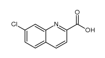 7-Chloro-2-quinolinecarboxylic acid结构式