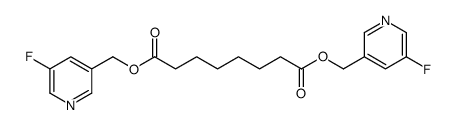 bis[(5-fluoropyridin-3-yl)methyl] octanedioate Structure
