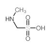 Methanesulfonic acid,1-(methylamino)- structure