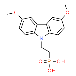 (2-(3,6-Dimethoxy-9H-carbazol-9-yl)ethyl)phosphonic acid structure