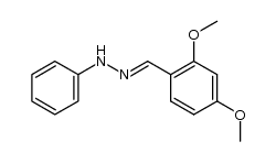 2,4-dimethoxybenzaldehyde phenylhydrazone Structure