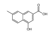 4-Hydroxy-7-methyl-2-naphthoic acid Structure
