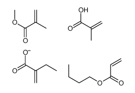 butyl prop-2-enoate,2-methylidenebutanoate,methyl 2-methylprop-2-enoate,2-methylprop-2-enoic acid结构式