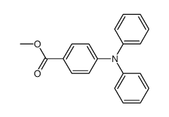 4-(diphenylamino)benzoic acid methyl ester结构式