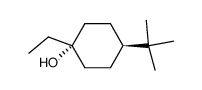 trans-1-ethyl-4-tert-butylcyclohexanol Structure