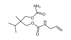 N-Allyl-2-methyl-2-isopropyl-1,3-dicarbamoyloxy-propan结构式