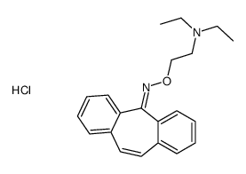 2-(dibenzo[1,2-a:1',2'-e][7]annulen-11-ylideneamino)oxyethyl-diethylazanium,chloride结构式