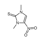 1,3-dimethyl-4-nitroimidazole-2-thione结构式