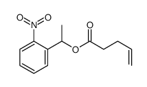 1-(2-nitrophenyl)ethyl pent-4-enoate结构式
