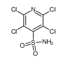 2,3,5,6-tetrachloropyridine-4-sulfonamide结构式