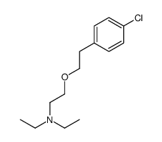 2-[2-(4-chlorophenyl)ethoxy]-N,N-diethyl-ethanamine结构式