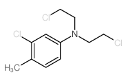 Benzenamine,3-chloro-N,N-bis(2-chloroethyl)-4-methyl- Structure
