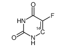 5-fluorouracil-6-14c结构式