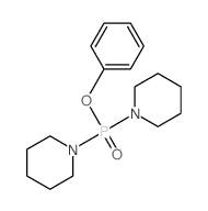 Phosphinic acid,di-1-piperidinyl-, phenyl ester (9CI) Structure