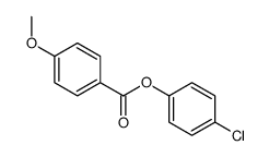 (4-chlorophenyl) 4-methoxybenzoate Structure