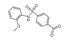 N-(2-methoxyphenyl)-4-nitro-benzenesulfonamide结构式