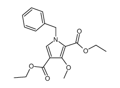 diethyl 1-benzyl-3-methoxypyrrole-2,4-dicarboxylate Structure