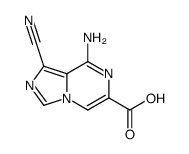 Imidazo[1,5-a]pyrazine-6-carboxylic acid, 8-amino-1-cyano- (9CI)结构式