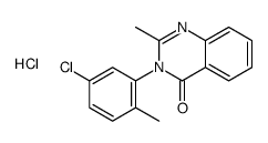 3-(5-chloro-2-methylphenyl)-2-methylquinazolin-4-one,hydrochloride结构式