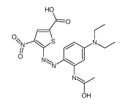 2-Thiophenecarboxylic acid,5-[[2-(acetylamino)-4-(diethylamino)phenyl]azo]-4-nitro- (9CI)结构式