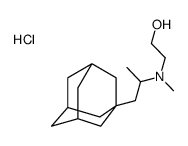 2-[1-(1-adamantyl)propan-2-yl-methylamino]ethanol,hydrochloride Structure