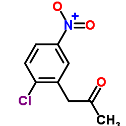 1-(2-Chloro-5-nitrophenyl)acetone structure