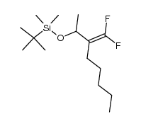 2-{1-[(tert-butyldimethylsilyl)oxy]ethyl}-1,1-difluorohept-1-ene Structure