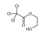 Acetic acid, trichloro-, 2-hydroxyethyl ester structure