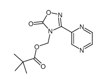 (5-oxo-3-pyrazin-2-yl-1,2,4-oxadiazol-4-yl)methyl 2,2-dimethylpropanoate结构式