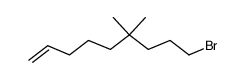 9-bromo-6,6-dimethyl-non-1-ene结构式