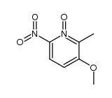 3-methoxy-2-methyl-6-nitropyridine 1-oxide Structure