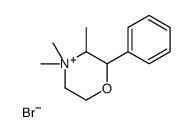 3,4,4-trimethyl-2-phenylmorpholin-4-ium,bromide结构式