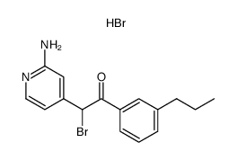 2-(2-amino-4-pyridyl)-2-bromo-1-(3-propylphenyl)ethanone hydrobromide结构式