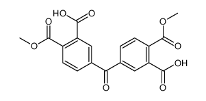 dimethyl dihydrogen 4,4'-carbonylbisphthalate结构式
