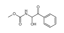 methyl 2-phenyl-1-hydroxy-2-oxoethylcarbamate Structure