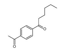 1-(4-acetylphenyl)hexan-1-one结构式