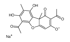 2,6-diacetyl-7,9-dihydroxy-8,9b-dimethyldibenzofuran-1,3(2H,9bH)-dione, sodium salt picture