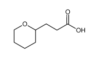 3-(tetrahydro-2H-pyran-2-yl)propionic acid结构式