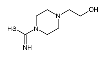 4-(2-hydroxyethyl)piperazine-1-carbothioamide结构式