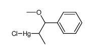 2-methoxy-1-methyl-2-phenyl-ethylmercury (1+), chloride Structure