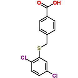4-{[(2,5-Dichlorophenyl)sulfanyl]methyl}benzoic acid结构式